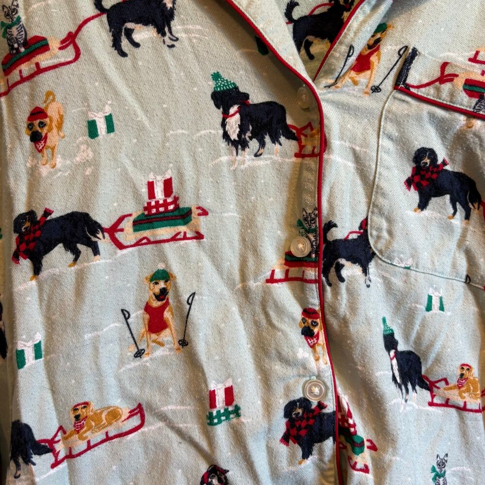 Lands End Dog Christmas Pajamas Size Large - Picture 2 of 3